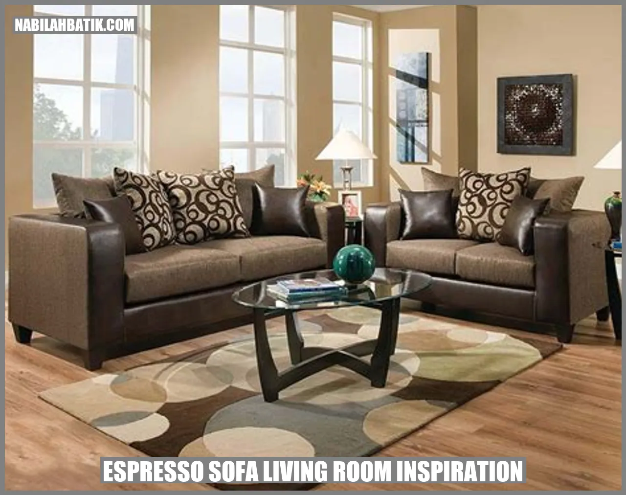 Espresso Sofa Living Room Inspiration