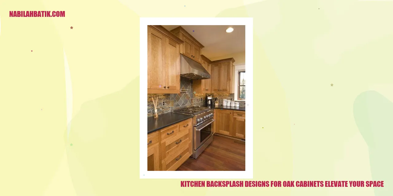 Kitchen Backsplash Designs for Oak Cabinets
