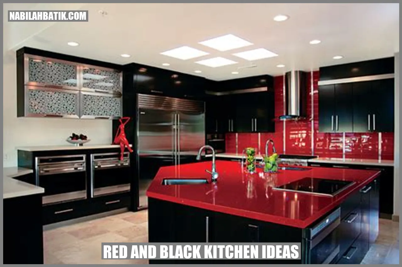 Red and Black Kitchen Ideas